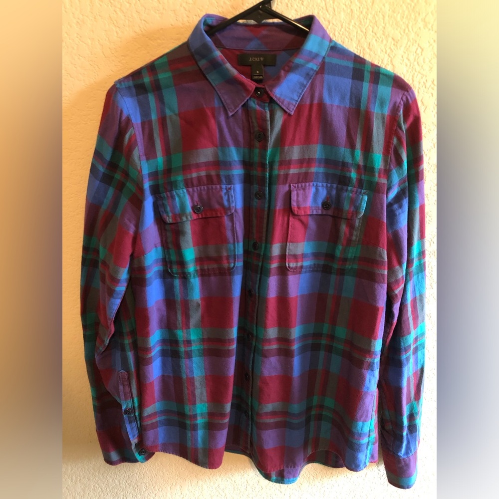 J. Crew Multicolor Shirt - Size 8